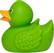 Classic badeend - Green