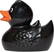 Classic badeend - Black/glitter