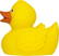Classic badeend - Yellow/orange