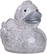 Classic badeend - Glitter/silver