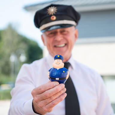 Agent de police anti-stress - Bleu