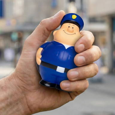Agent de police anti-stress - Bleu