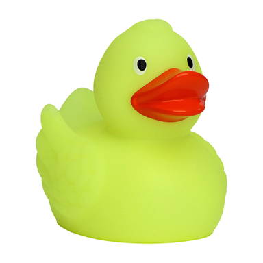 Glow in the dark badeend - Yellow/orange