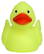 Glow in the dark badeend - Yellow/orange