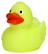 Glow in the dark badeend - Yellow/orange