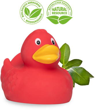 Natuur rubberen badeend - Red