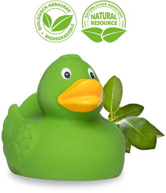Natuur rubberen badeend - Green