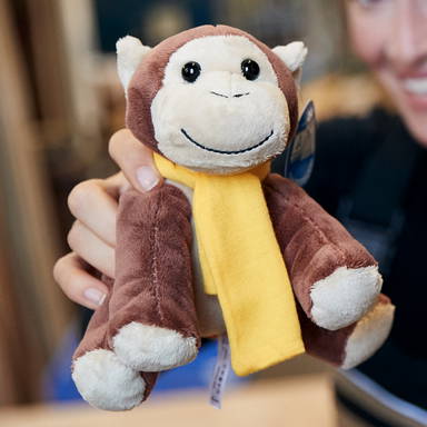 Peluche application Bjarne 20 cm - Brun clair