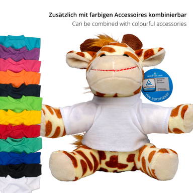 Plush giraffe Gaby 18 cm - Yellow/brown