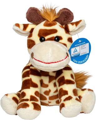 Plush giraffe Gaby 18 cm - Yellow/brown