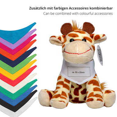 Plush giraffe Gaby 18 cm - Yellow/brown
