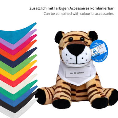 Plüschtiger David 20 cm - Hellbraun