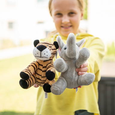 Plüschtiger David 20 cm - Hellbraun