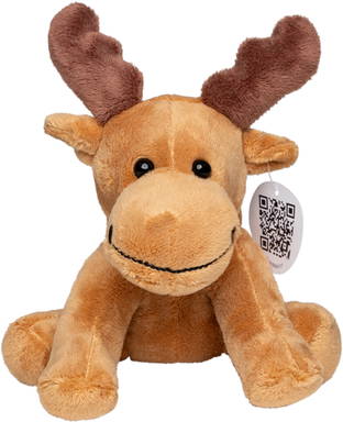 Élan en peluche Emil 18 cm - Brun