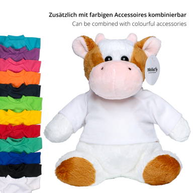 Plüschkuh Bella 20 cm - Braun/weiß
