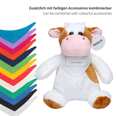 Plüschkuh Bella 20 cm - Braun/weiß