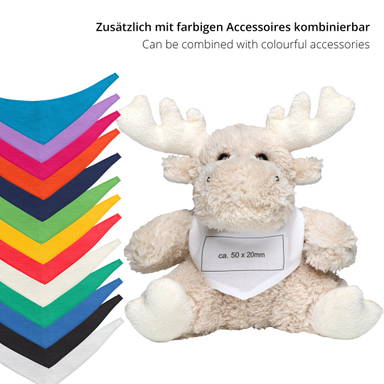 Élan en peluche Caro 15 cm - Crème