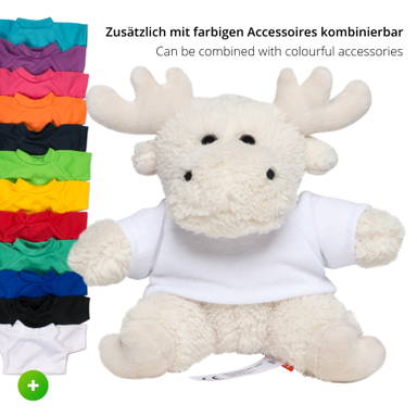 Élan en peluche Caro 15 cm - Crème