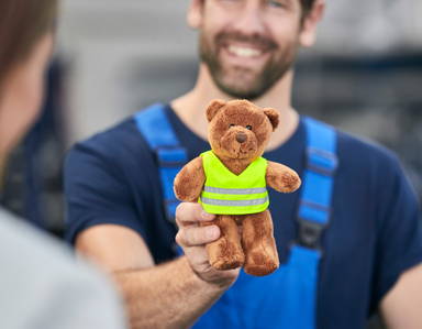 Plush bear Ben 14 cm - Brown