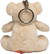 Pluche beer met sleutelhanger - Beige
