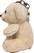 Pluche beer met sleutelhanger - Beige