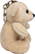 Pluche beer met sleutelhanger - Beige