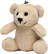 Pluche beer met sleutelhanger - Beige