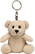 Pluche beer met sleutelhanger - Beige