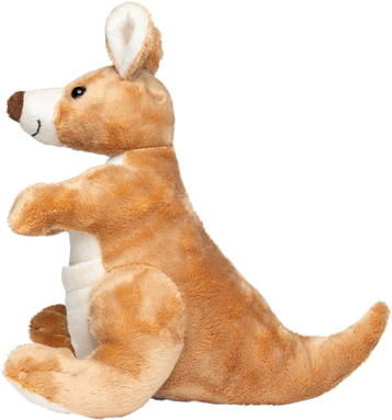 Pluche kangoeroe Horst 20 cm - Light brown