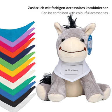 Plüsch-Esel Alex 18 cm - Grau