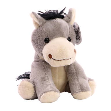 Plüsch-Esel Alex 18 cm - Grau