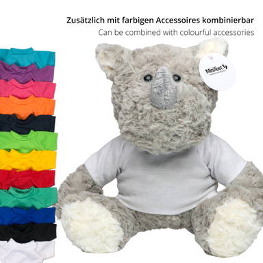 Rhinocéros en peluche Svea 20 cm - Gris