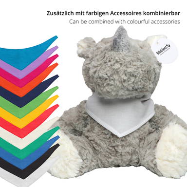 Rhinocéros en peluche Svea 20 cm - Gris