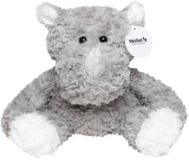 Rhinocéros en peluche Svea 20 cm - Gris