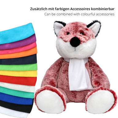 Renard en peluche Casper 25 cm - Rouge