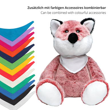 Renard en peluche Casper 25 cm - Rouge
