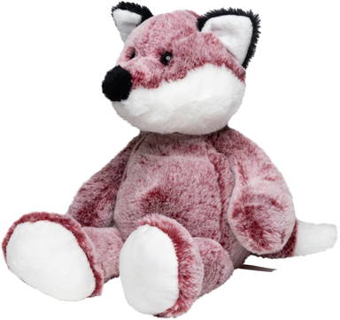 Renard en peluche Casper 25 cm - Rouge