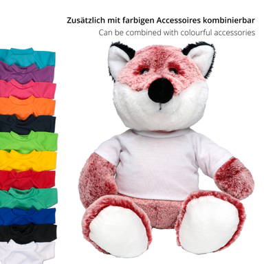 Renard en peluche Casper 25 cm - Rouge