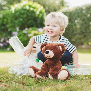 Plush Bear RecycleBear - Cream