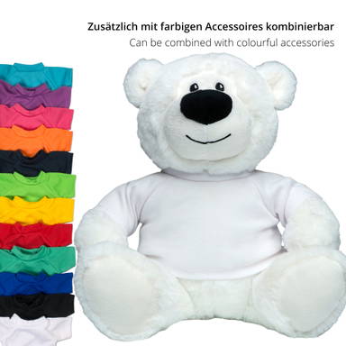 Ours polaire en peluche RecycleBear Ice 23 cm - Blanc