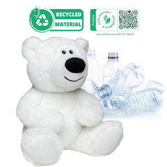Pluche ijsbeer RecycleBear Ice 23 cm