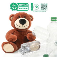 Pluche beer RecycleBear Nature 24 cm