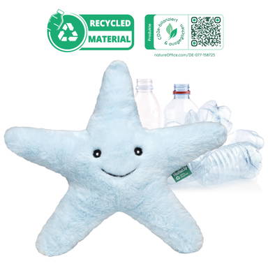 Plush starfish RecycelStarfish 32 cm - Pastel blue