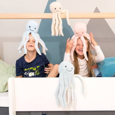 Plush Octopus RecycleOctopus 35 cm - Pastel blue
