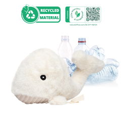 Pluche walvis RecycleWhale 28 cm