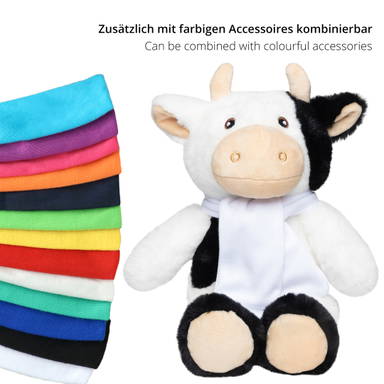 Vache en peluche RecycleCow 24 cm - Noir/blanc