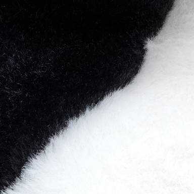 Vache en peluche RecycleCow 24 cm - Noir/blanc