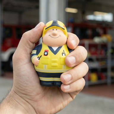 Pompier Bert 2.0 anti-stress – plus que jamais prêt à l'action ! - Jaune
