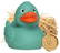 Wheat-PVC mix rubber duck - Green