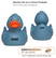 Wheat-PVC mix rubber duck - Blue